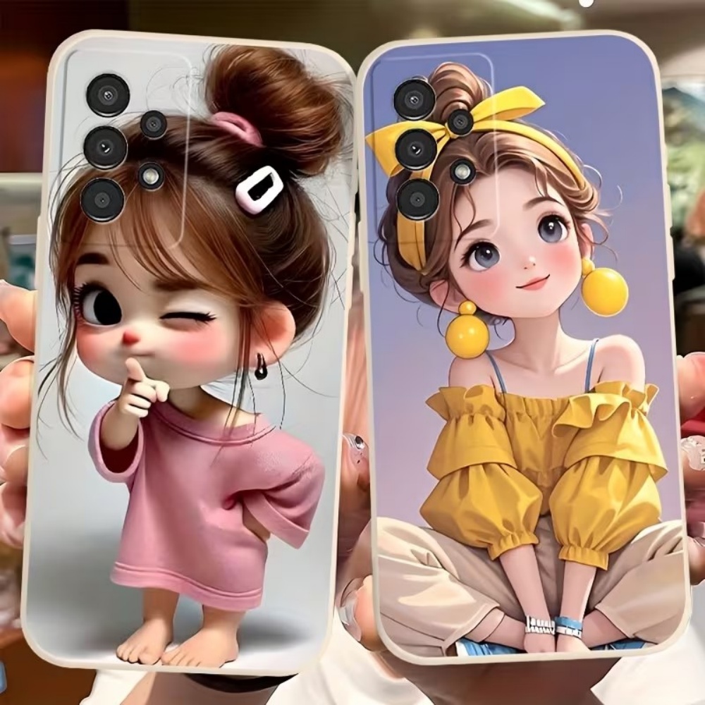 かわいい漫画の女の子柄デザインのスマホケース、Samsung - Cute Cartoon Case のレビューと価格