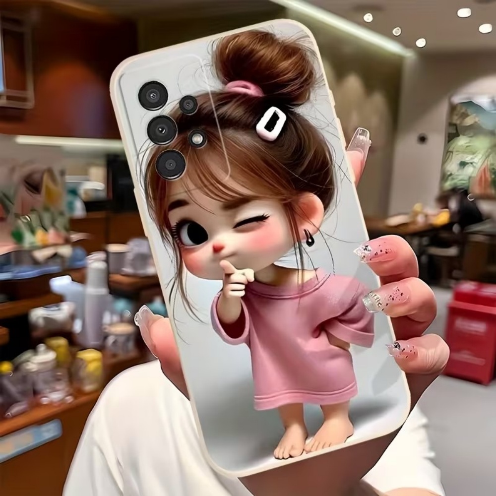 かわいい漫画の女の子柄デザインのスマホケース、Samsung - Cute Cartoon Case のレビューと価格