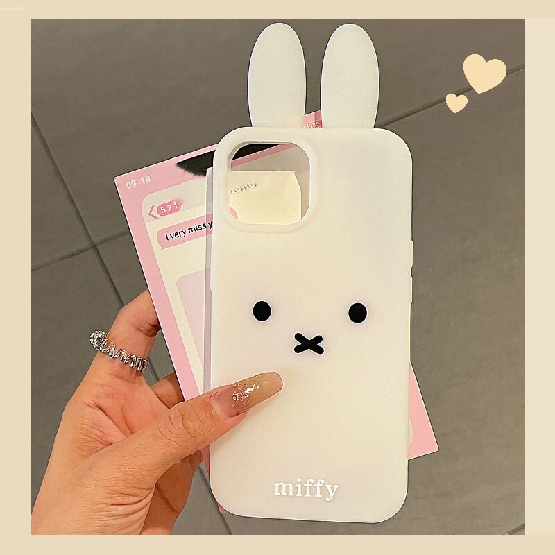 3D立体のかわいいミッフィーウサギのスマホケース iPhon - Cute Cartoon Case のレビューと価格