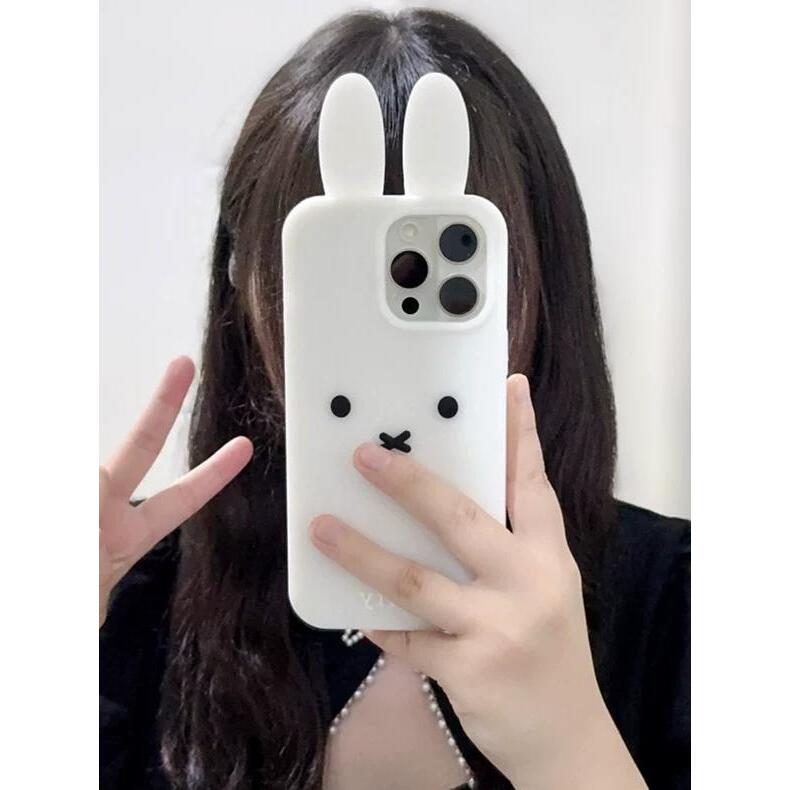 3D立体のかわいいミッフィーウサギのスマホケース iPhon - Cute Cartoon Case のレビューと価格