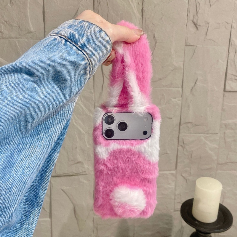 可愛いウサギデザインのふわふわスマホケース iPhone 1 - Phone Cases Iphone 16 Pro のレビューと価格