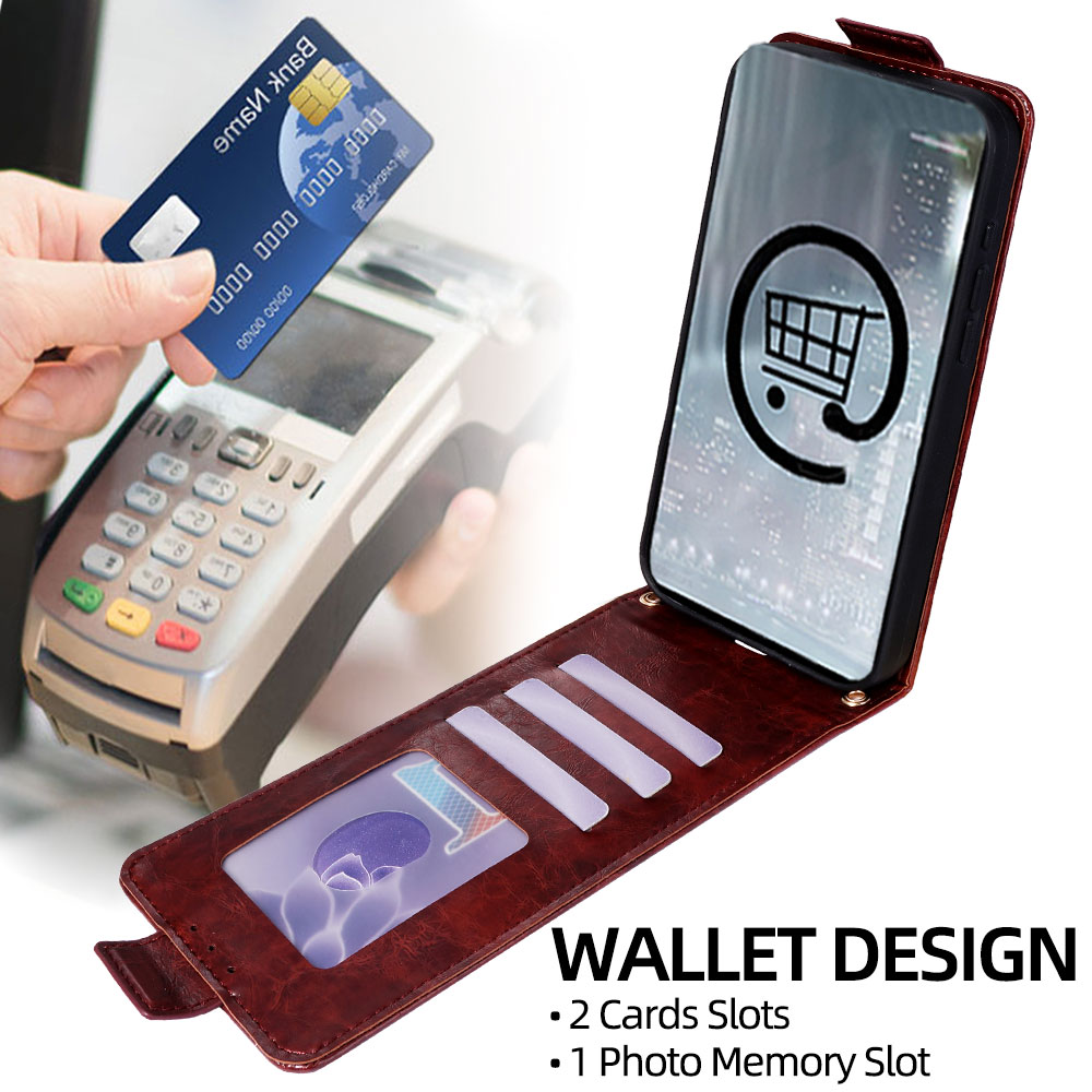 耐傷性ウォレットカードスロット付きオイルワックスアップダウン - Slim Card Slot Case のレビューと価格