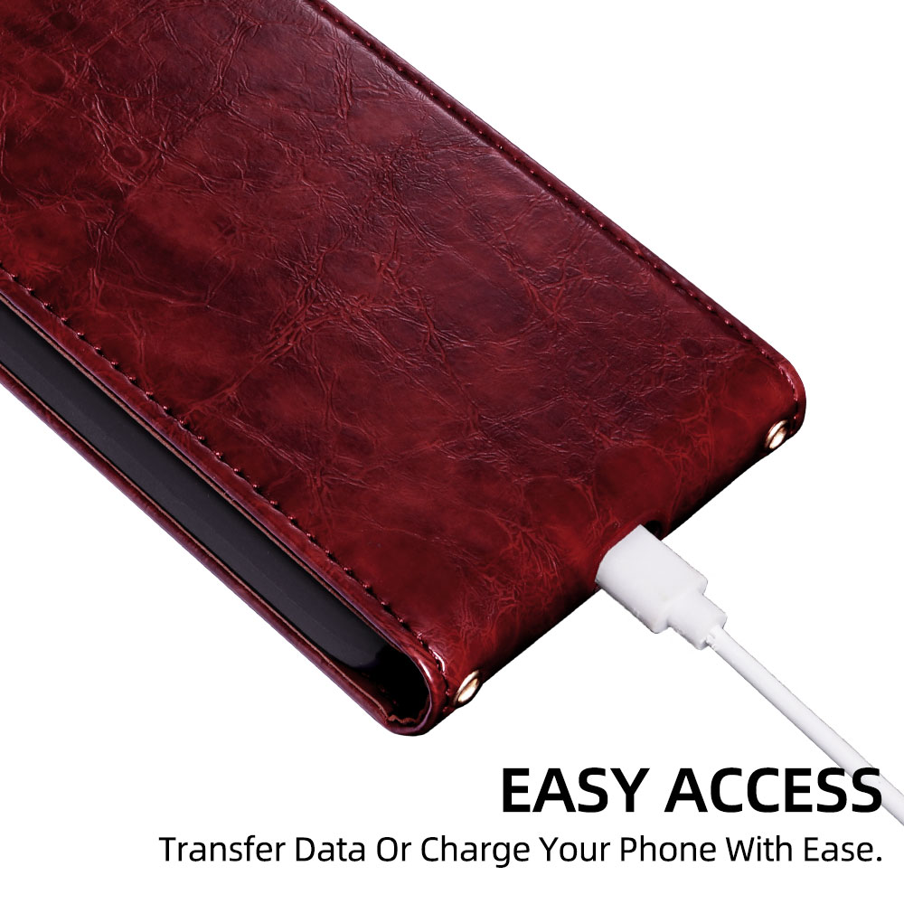 耐傷性ウォレットカードスロット付きオイルワックスアップダウン - Slim Card Slot Case のレビューと価格