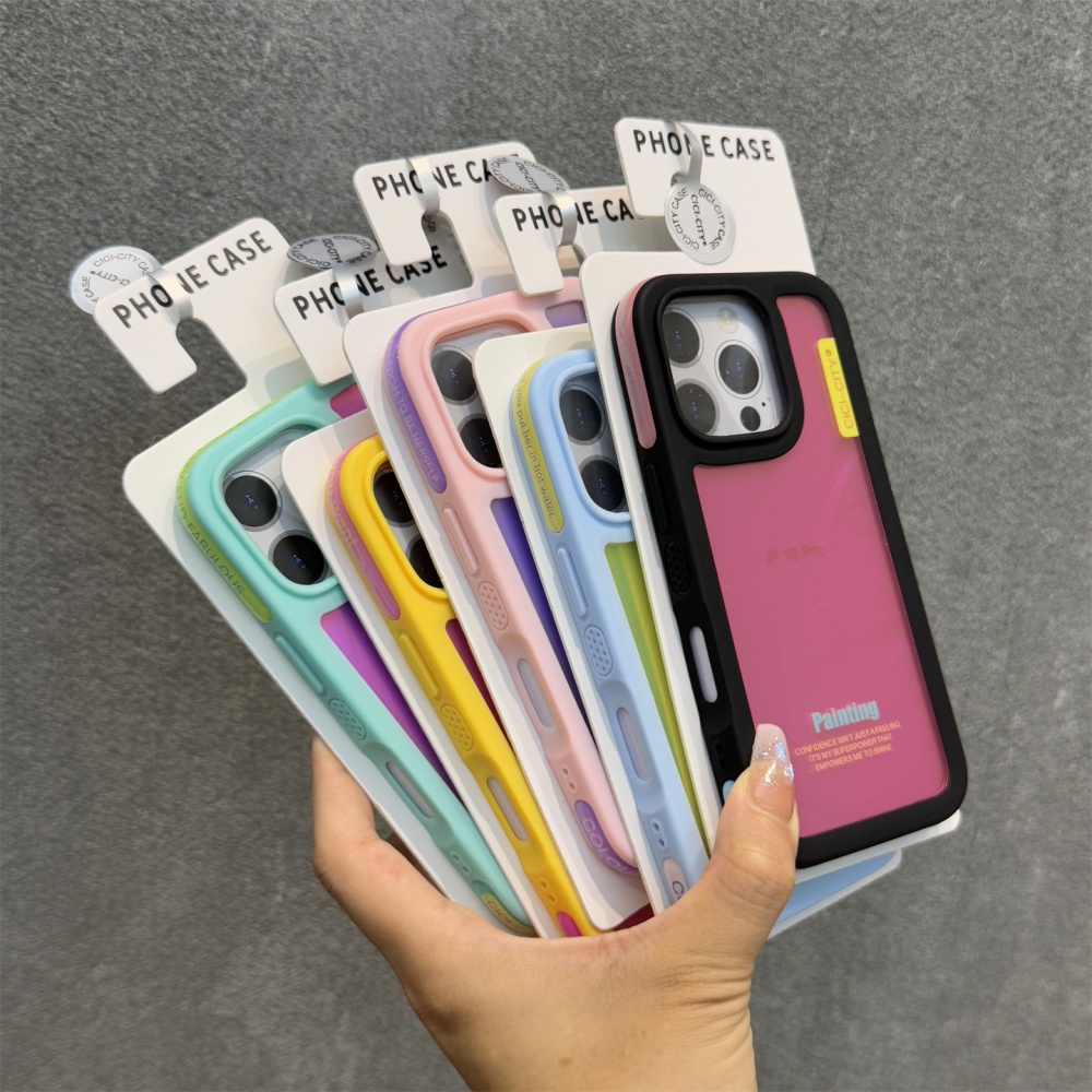 キャンディーコントラストカラーレーザーリストストラップケース - Matte Frosted Case のレビューと価格