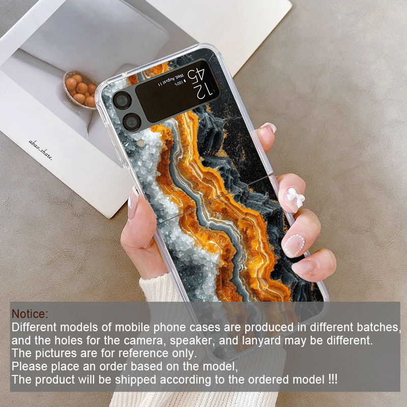 芸術的なカラフルな大理石模様のクリアフォンケース、Samsu - Phone Cases Z Fold 7 のレビューと価格